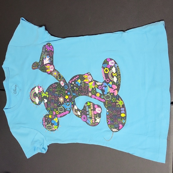 Disney Lt Blue Mickey Mouse T-shirt - Picture 1 of 2